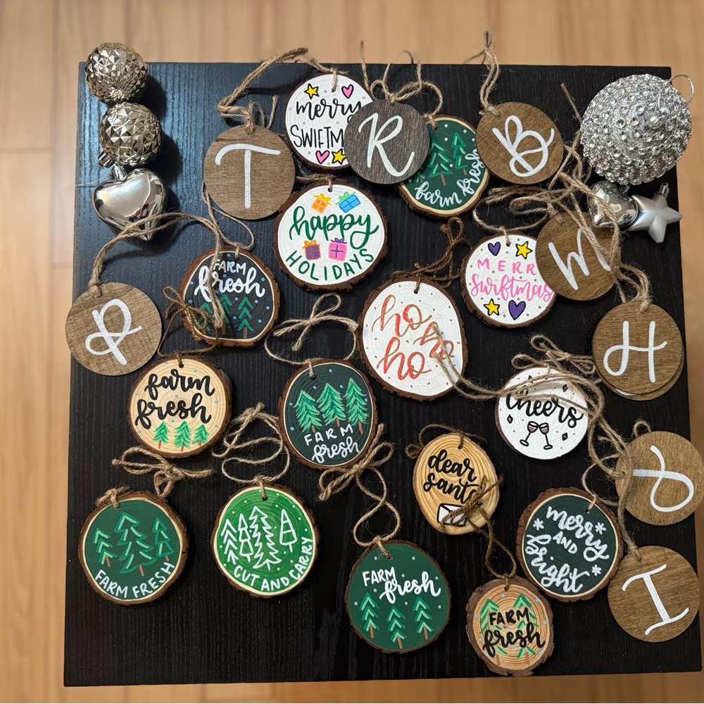 Christmas 🎄 tree handmade ornaments.
